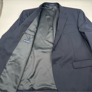Stafford Essentials navy w/ gold buttons blazer/sports coat SZ‎ 52R Classic fit